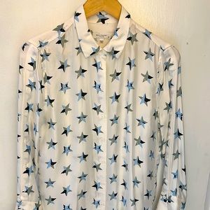 Equipment silk button up blouse